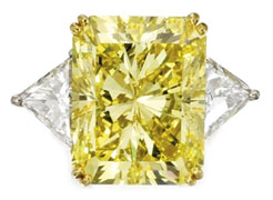 27.80 ct Fancy Intense Yellow / SI1